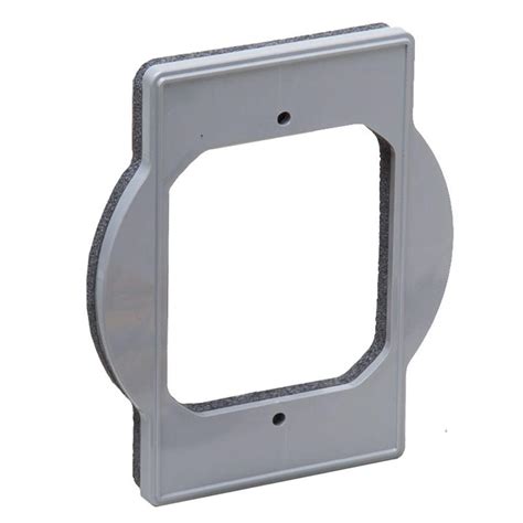 convert rectangular electrical box to round|single gang to round adapter.